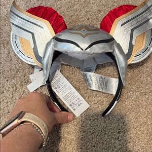 Disney Silver and Red Winged Headband